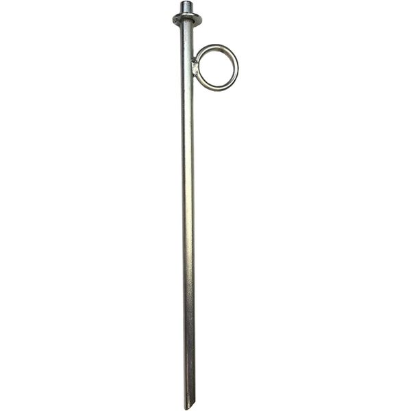 AG Walsh Galvanised Steel Mooring Stake With Welded Eye 18mm x 600mm