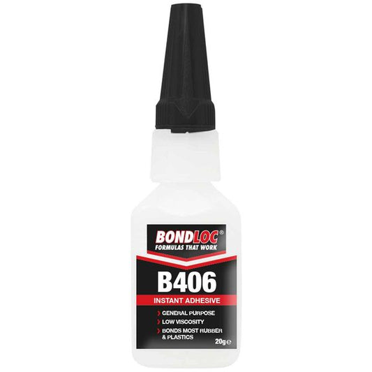 Bondloc B406 Rubber and Plastic Bonder Adhesive (20g)