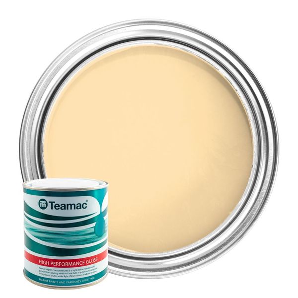 Teamac Marine Gloss Paint in Buttermilk (1 Litre / 1153)