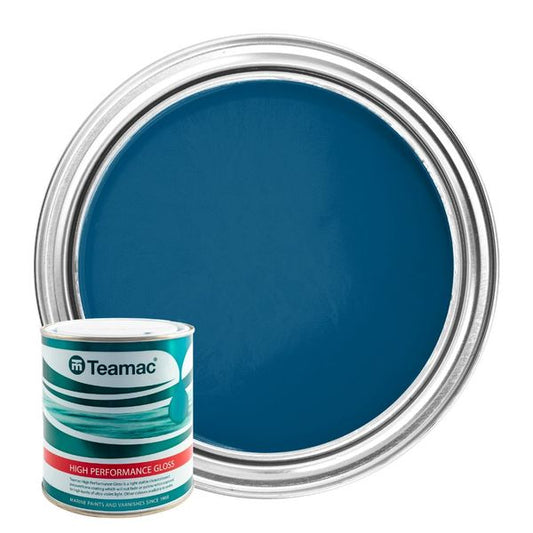 Teamac Marine Gloss Paint in Azure Blue (1 Litre / 598)