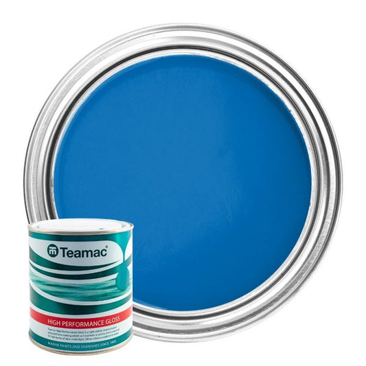 Teamac Marine Gloss Paint in French Blue (1 Litre / 75)