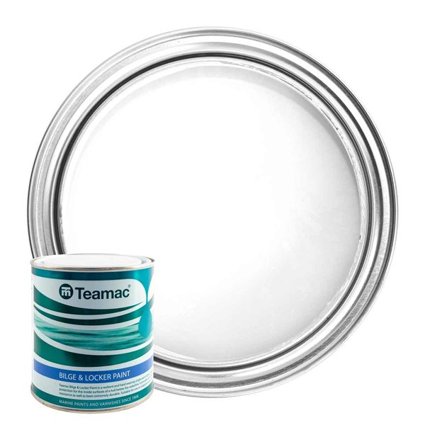 Teamac White Bilge & Locker Paint (1 Litre)