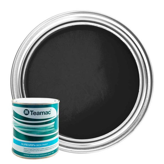 Teamac Suregrip Deck Paint in Black (1 Litre)