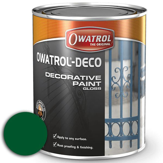 Owatrol Deco Anti-Corrosive Gloss Paint (Green / RAL 6009 / 750ml)