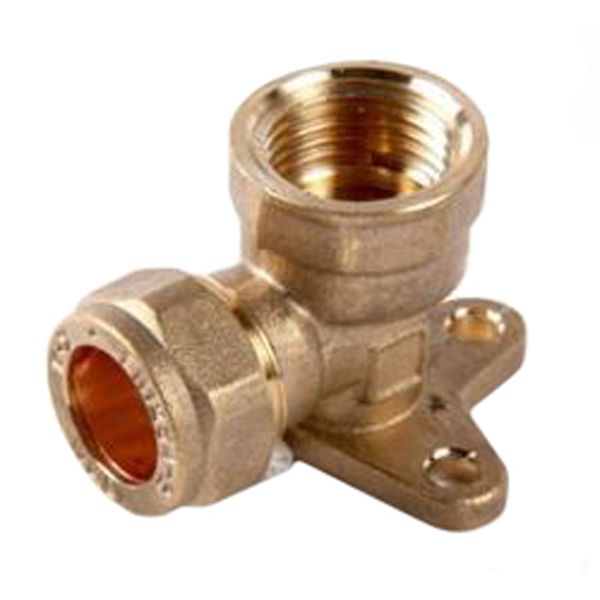 Securplumb Wall Plate Elbow 15mm x 1/2" Female