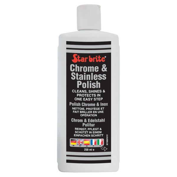 Star Brite Chrome & Stainless Polish (250ml Bottle)