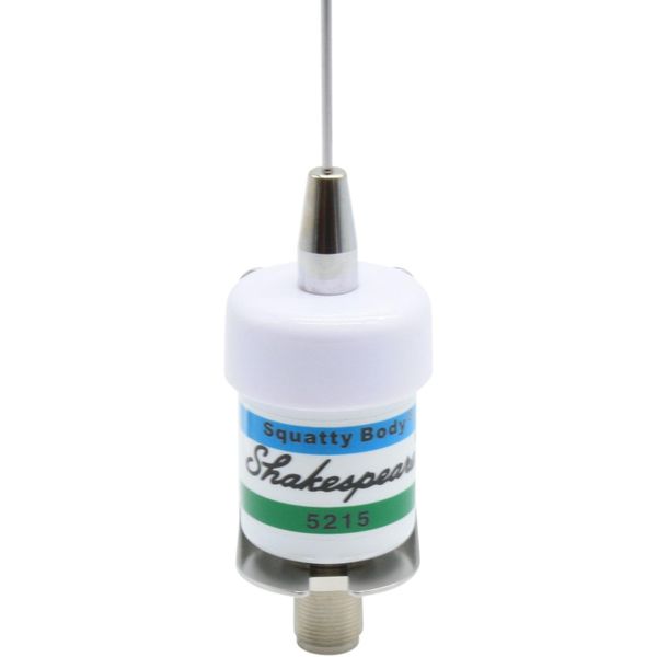 Shakespeare Squatty Body Stainless Steel Whip Antenna (VHF)