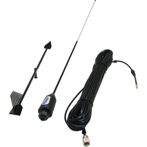 Shakespeare YHK Stainless Steel Whip Antenna (20m Cable / VHF)