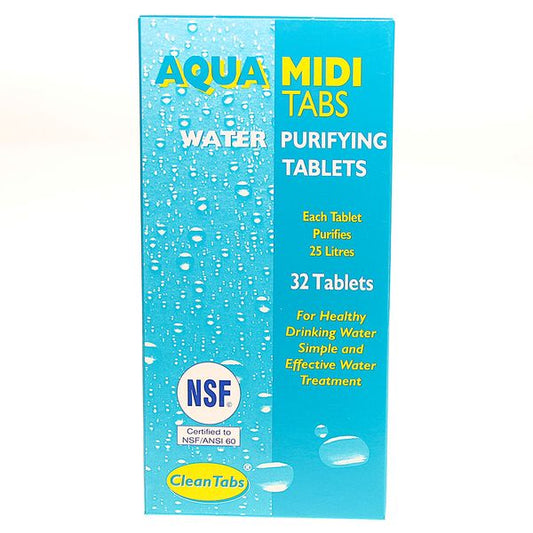 AquaTabs Midi Tabs Water Purifying Tablets (Box of 32