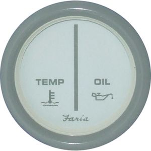 Faria Beede Warning Light Gauge in Nantucket Style (Mercury / Mariner)