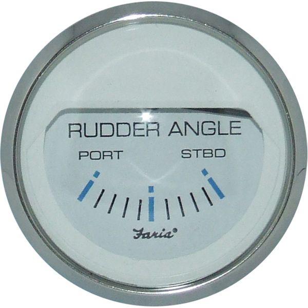 Faria Beede Rudder Angle Position Indicator in Chesapeake SS White