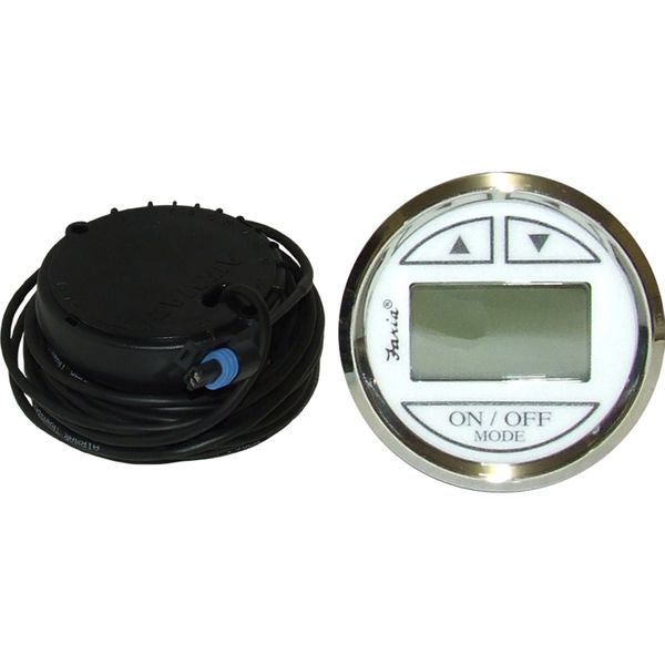 Faria Depth Sounder Gauge in Chesapeake SS White (In Hull Sender)