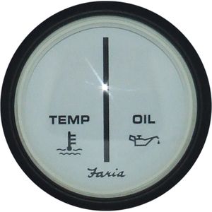Faria Warning Light Gauge in Chesapeake White (Mercury / Mariner)