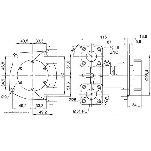 Jabsco Engine Cooling Pump 10970-21 (3/4" Flanged / Flange Mount)