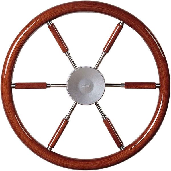 Vetus KWL45 Wooden Rimmed Marine Steering Wheel (450mm)
