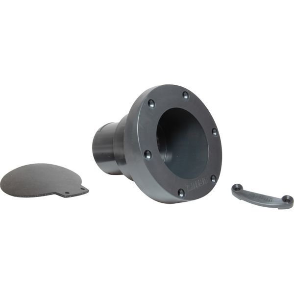 Vetus TRC50PV Plastic Transom Exhaust Outlet With Check Valve (50mm)