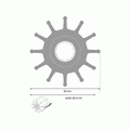 Johnson Neoprene Pump Impeller for Johnson F9 Pump Models (12 Blade)