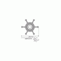 Johnson Nitrile Pump Impeller for Johnson F4 & F38 Pumps (6 Blade)