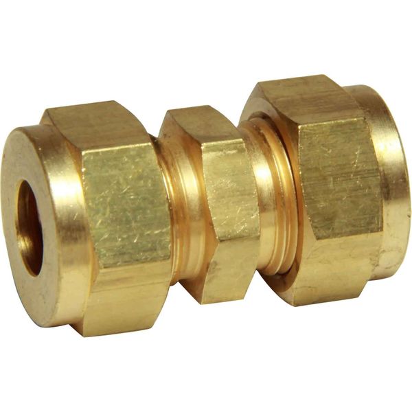 AG Compression Straight Coupling (3/8" to 3/8" Compression)
