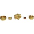 AG Compression Straight Coupling (3/8" to 1/2" Compression)