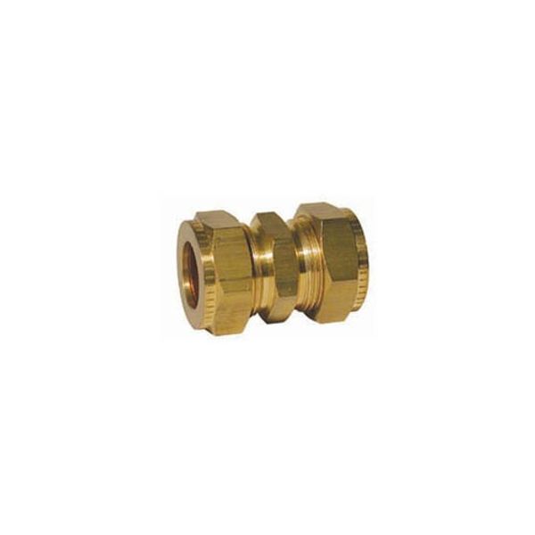 AG Straight Brass Coupling (3/16" x 1/8" Compression)