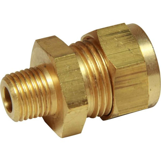 AG Male Compression Coupling (1/4" BSP Taper to 1/2" Compression)