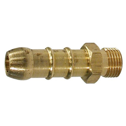 AG Brass Straight Hose Tail (1/8" BSPP Male to 10mm Hose)