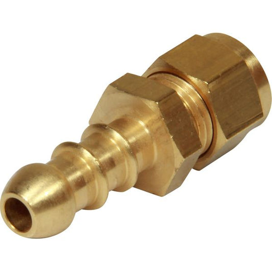 AG Compression Hose Connector 5/16" Compression to 3/8" Hose Tail