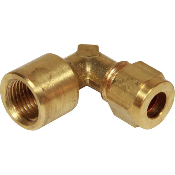 AG Brass Compression Elbow (1/4" BSP Female to 5/16" Compression)