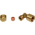AG Brass Compression Elbow (1/4" BSP Female to 5/16" Compression)