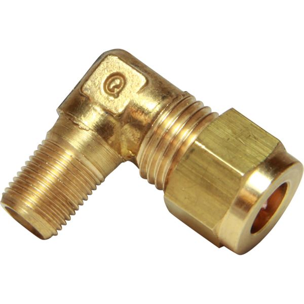 AG Brass Compression Elbow (1/8" BSPT Male to 5/16" Compression)
