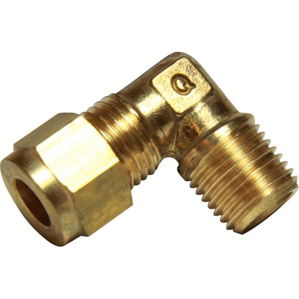 AG Brass Compression Elbow (1/4" BSPT Male to 5/16" Compression)