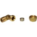 AG Brass Compression Elbow (3/8" BSPT Male to 1/2" Compression)