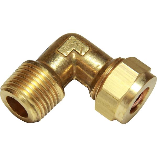 AG Brass Compression Elbow (1/8" BSPT Male to 1/8" Compression)