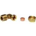 AG Brass Compression Elbow (1/2" BSPT Male to 1/2" Compression)