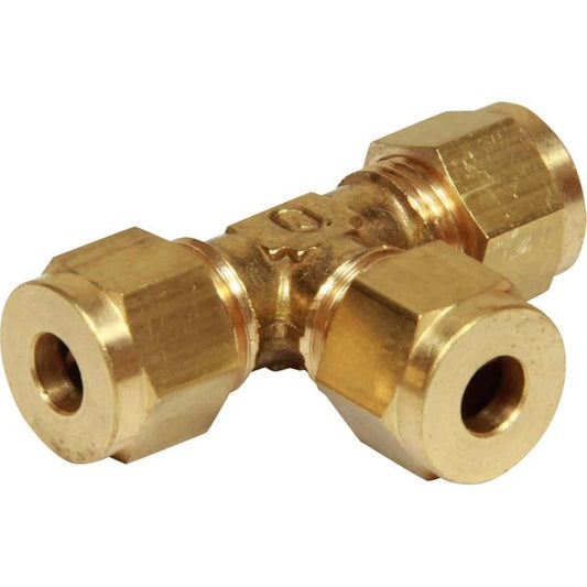 AG Compression Tee Piece (1/4" Each End)