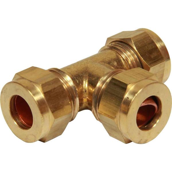 AG Compression Tee Piece (1/2" Each End)