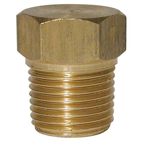 AG Brass Tapered Plug (3/8" BSP Male)