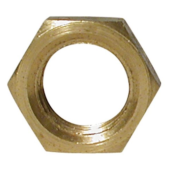 AG Brass Hexagonal Lock Nut (Lightweight / 3/8" BSP Female)