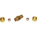 AG Brass Compression Bulkhead Coupling (10mm OD / 3/8" Bulkhead)