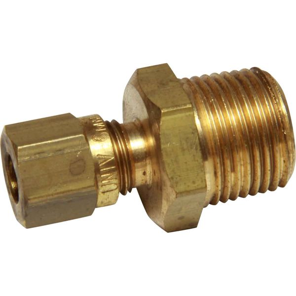 AG Male Compression Coupling (3/8" BSP Taper to 6mm Compression)