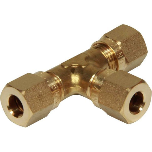 AG Compression Tee Piece (6mm Each End)