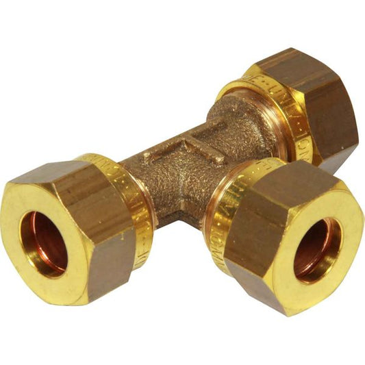 AG Compression Tee Piece (10mm Each End)