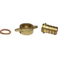 AG Brass Hose Tail with Wingnut (1/2" BSP Female to 13mm Hose)
