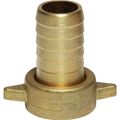 AG Brass Hose Tail with Wingnut (3/4" BSP Female to 19mm Hose)