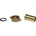 AG Brass Hose Tail with Wingnut (3/4" BSP Female to 19mm Hose)