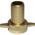 AG Brass Hose Tail with Wingnut (1" BSP Female to 25mm Hose)