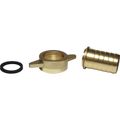 AG Brass Hose Tail with Wingnut (1" BSP Female to 25mm Hose)
