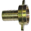 AG DZR Brass Straight Hose Tail (1-1/4" BSP Female to 25mm Hose)