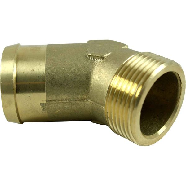 AG DZR 45 Degree Hose Tail (1-1/4" BSP Male to 38mm Hose)